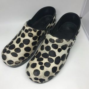 Dansko pony hair clogs size 38